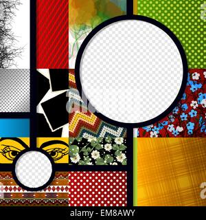 Scrapbook design graphic Stock Vector