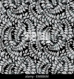 Seamless black-white pattern Stock Vector