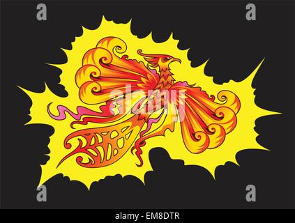 Phoenix bird Stock Vector