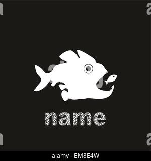 Hunting of fishes2 Stock Vector