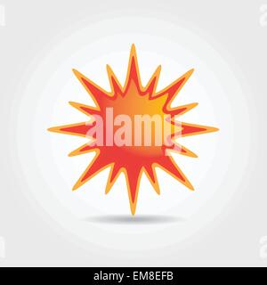 Sun symbol illustration Stock Vector