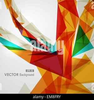 Colorful geometric transparency. Stock Vector