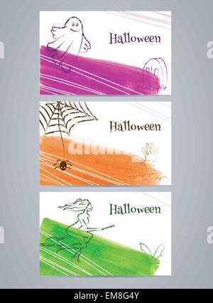 Halloween banners Stock Vector