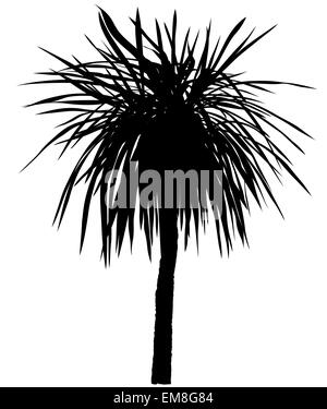 Palm Tree Silhouette Stock Vector