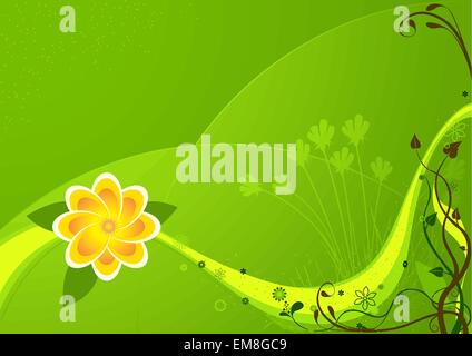 Colored Flower And Floral Stock Vector
