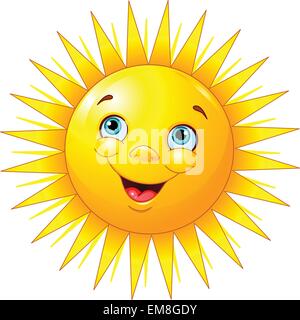 Smiling sun Stock Vector