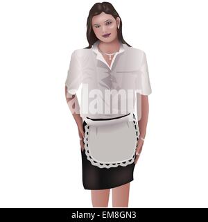 Waitress Stock Vector