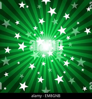 Sun Rays And Stars Stock Vector