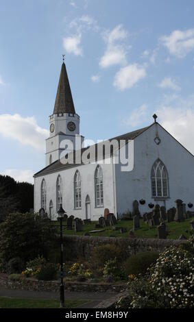 The White Church Comrie Scotland  April 2015 Stock Photo