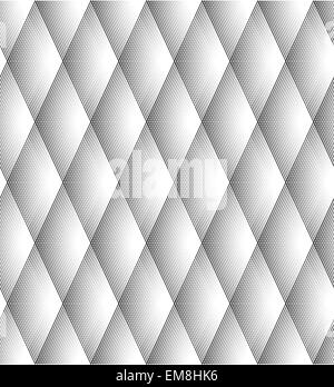 Vector - Seamless Diamond Pattern Black And White Lines Stock Vector