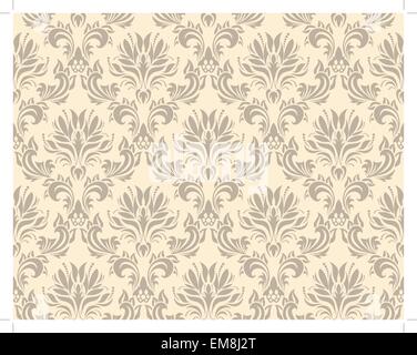 Damask seamless pattern Stock Vector