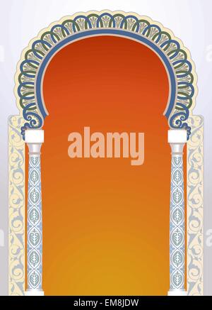 Floral arch design Stock Vector