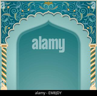 Islamic arch design Stock Vector