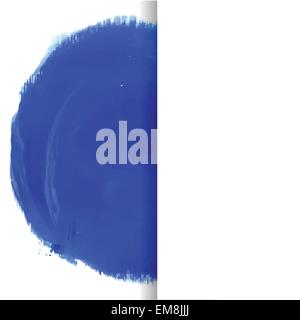 Blue watercolor circle. Vector banner for your design Stock Vector