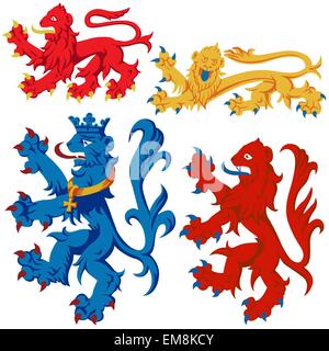 Heraldic Lion Stock Vector