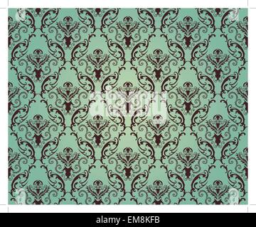 Damask seamless pattern Stock Vector