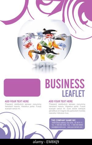 Leaflet design Stock Vector