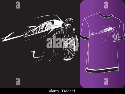 abstract car Stock Vector