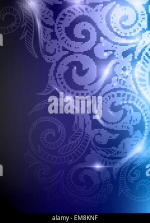 Neon Pattern Background. Stock Vector