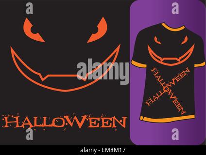 Halloween Tshirt Stock Vector