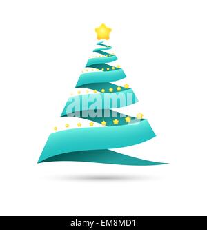 Christmas tree origami of paper Stock Vector Image & Art - Alamy