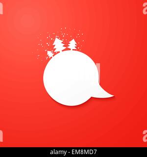 Christmas speech bubble Stock Vector