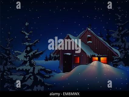 Christmas Night Stock Vector