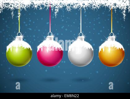 Christmas balls Stock Vector