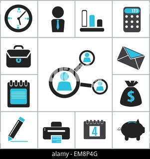 Buisness icons Stock Vector