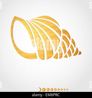 Summer Background. Seashell. Stock Vector