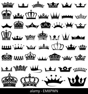 Crown Collection Stock Vector