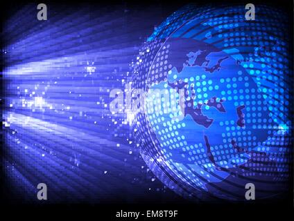 Abstract Planet Background. Stock Vector
