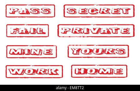 Rubber Stamps Stock Vector