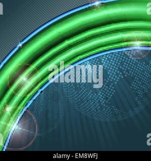 Abstract Background With Planet. Stock Vector