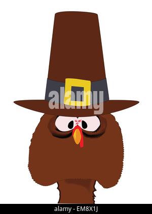 Pilgrim Turkey Stock Vector