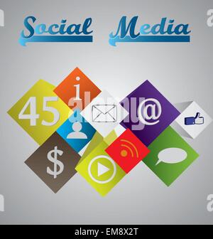 social media Stock Vector