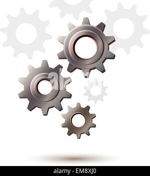 machine gear wheel cogwheel vector icon Stock Vector