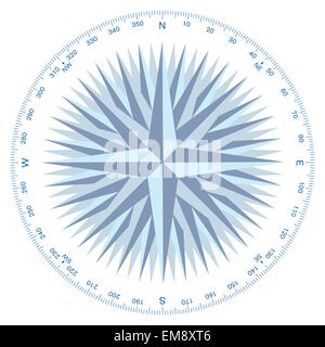 nautical water lily Stock Vector