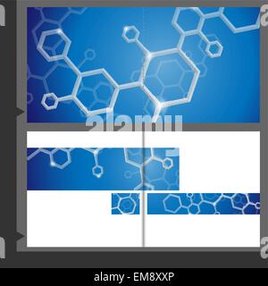Molecule Brochure Design. Stock Vector