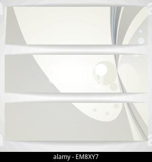 Abstract Gray Banner. Stock Vector