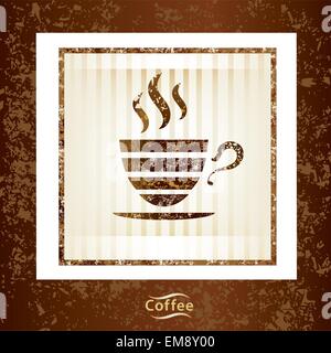 coffee cup vector background Stock Vector