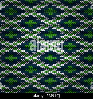 Seamless Knitted Pattern Stock Vector