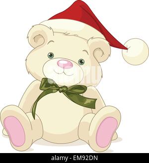cute christmas teddy bear drawing