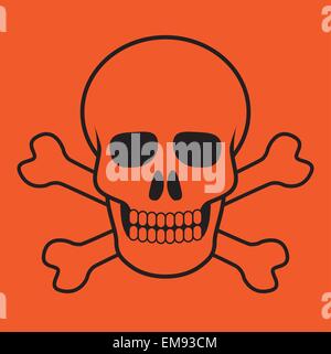 skull and bones Stock Vector