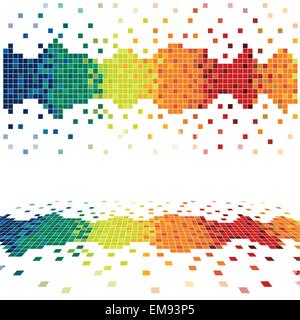 Colorful Pixels Stock Vector