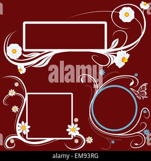 Simple Floral Banners Stock Vector