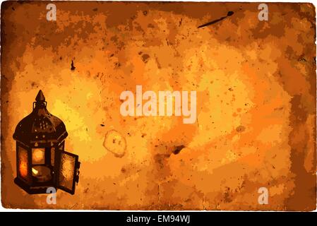 Old worn card Stock Vector