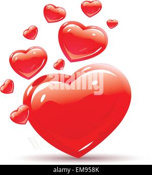 set of hand drawn hearts, vector Stock Vector Image & Art - Alamy