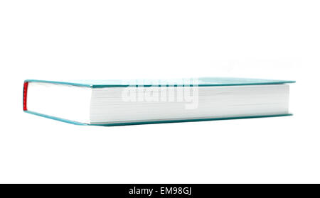 Book cover in blue on a white background Stock Photo