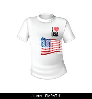 American stylish t-shirt Stock Vector